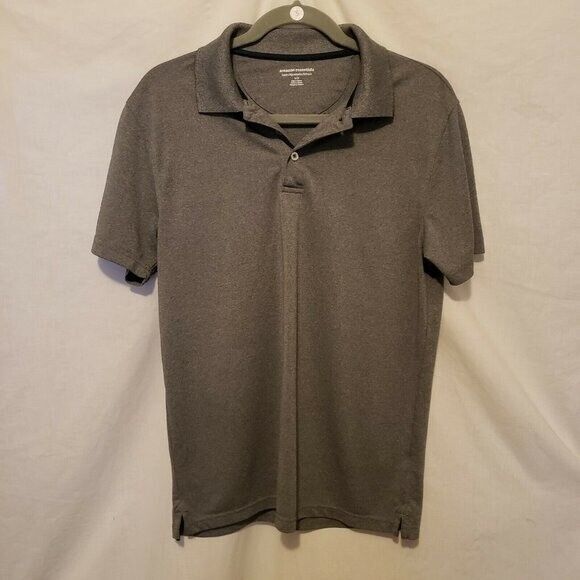 Amazon Essentials Mens Sz S Gray  Solid Short Sleeve Polo Shirt - Picture 5 of 9